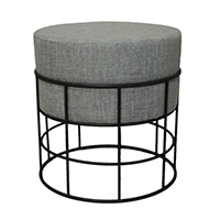 OT-154 Bedroom Derssing Metal Sitting Stool Ottoman Design