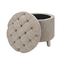OT-161 High Quality Fabric Stockable Ottoman Design 