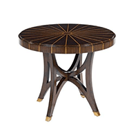 CT-293 Living Room Small Round Table Wooden Coffee Table Design 